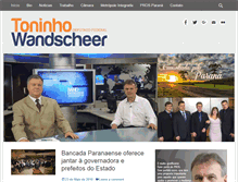 Tablet Screenshot of deputadotoninho.com.br